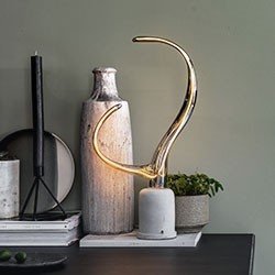 Pied de Lampe Design Mascagni en Céramique Blanche