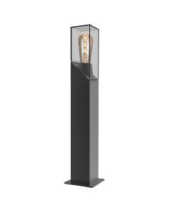 Borne extérieur NEVERO (H60cm) en aluminium gris-1-image-2000364