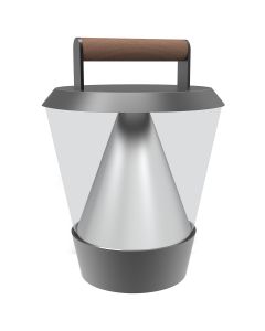 Lampe baladeuse extérieur sur secteur LED POLGAR en aluminium gris