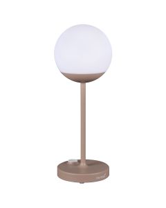 Lampe moderne extérieur LED MOOON! en PVC et aluminium muscade-1-image-2008646