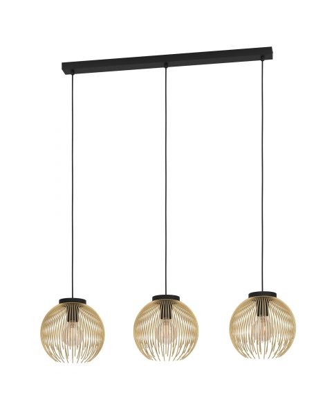 Suspension VENEZUELA doré L93,5cm