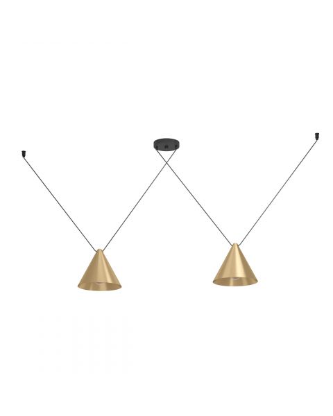 Suspension métal laiton NARICES 1 E27 2X40W
