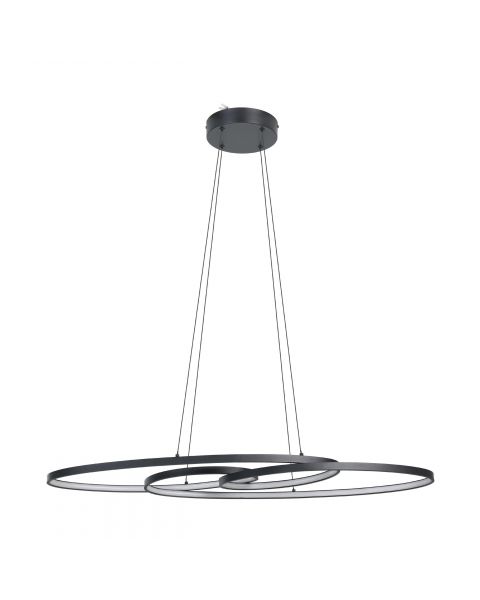 Suspension LED dimmable GIANELLA noir L115cm