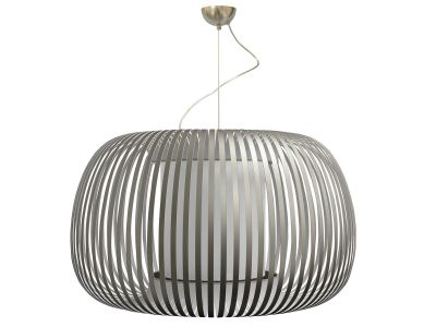 Suspension ESTENO argent/blanc Ø60cm