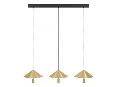 Suspension LED dimmable PARAGUAY doré L97cm
