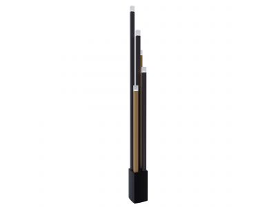 Lampadaire LED dimmable ESTANTERIOS marron/noir H160cm