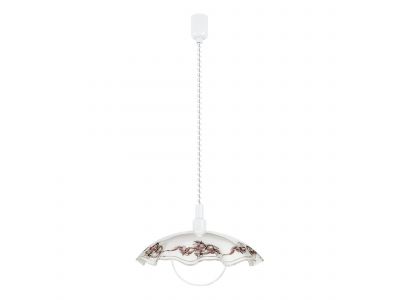 Suspension VETRO verre blanc Ø42cm