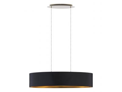 Suspension MASERLO noir/doré L100cm