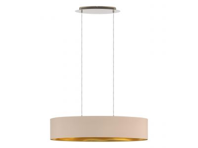 Suspension MASERLO taupe/doré L100cm