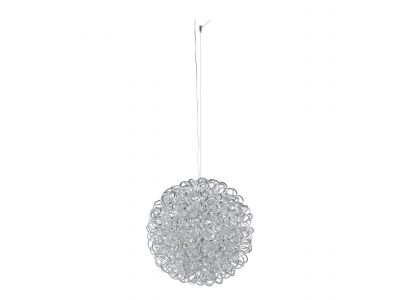 Suspension LED OVAR argenté Ø40cm