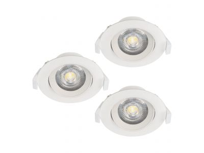 Spot à encastrer LED SARTIANO blanc Ø9cm