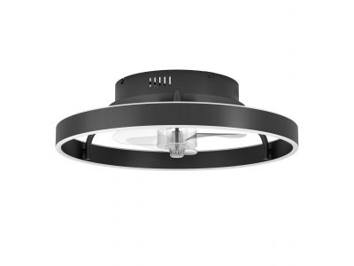 Ventilateur LED dimmable MARINELLA noir Ø50cm