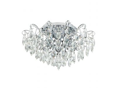 Plafonnier FENOUILLET argenté Ø60cm