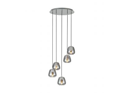 Suspension  ALBARINO verre fumé Ø55,5cm