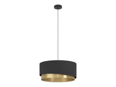 Suspension MANDERLINE noir/doré Ø56cm