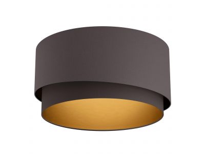 Plafonnier MANDERLINE marron Ø45cm