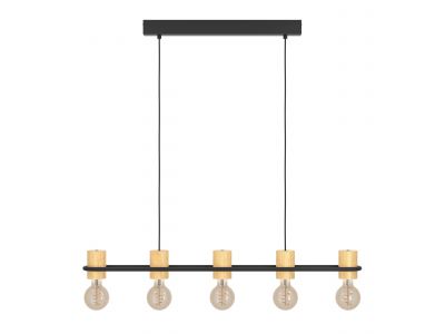 Suspension CHIEVELEY bois/nois L88,5cm
