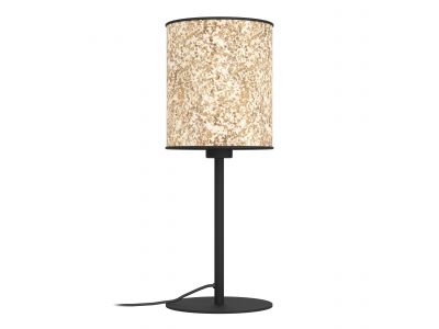 Lampe de table tissu beige BUTTERBURN E27 1X25W