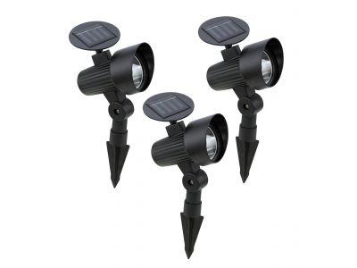 Set de bornes à piquer extérieur LED Z_SOLAR noir