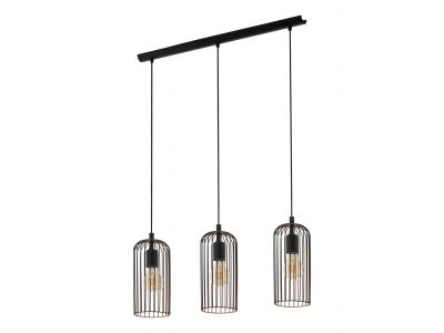 Suspension ROCCAMENA noir L73cm