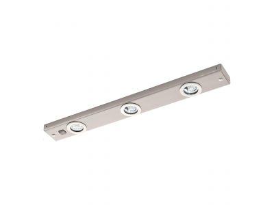Plafonnier LED nickel L60cm