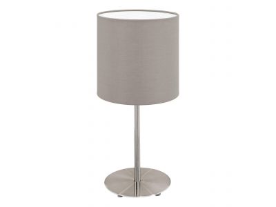 Lampe à poser PASTERI taupe H27,5cm