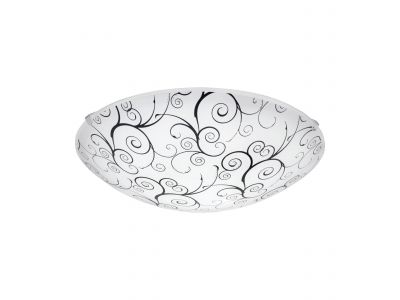Plafonnier MARGITTA 1 blanc Ø31,5cm