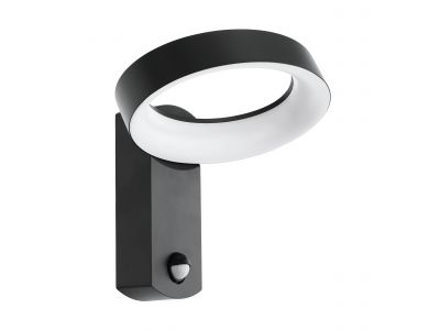 Applique extérieure détecteur LED PERNATE anthracite H23,5cm