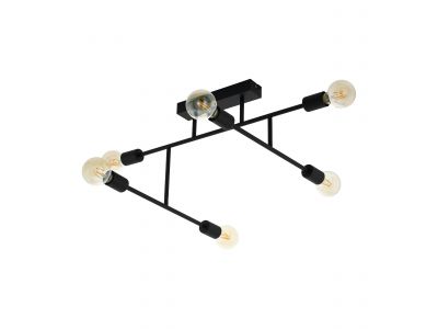 Plafonnier BELSIANA noir L89cm