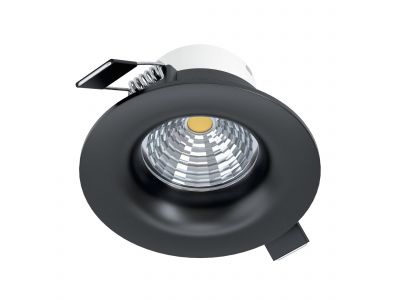 Spot LED SALICETO noir Ø8,8cm