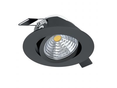 Spot LED SALICETO noir Ø8,8cm