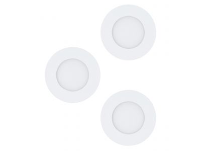 Lot de 3 spots à encastrer LED FUEVA 1 blanc Ø8,5cm