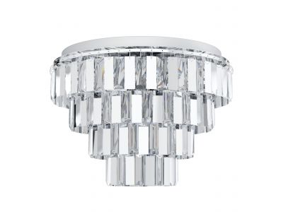 Plafonnier métal argenté ERSEKA E14 7X40W