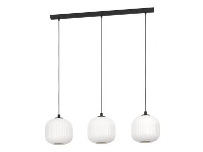 Suspension MANTUNALLE blanc L120cm