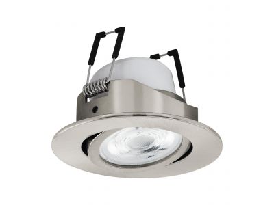 Spot à encastrer métal nickel SALICETO-Z LED INT 4X4,7W