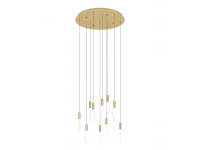 Suspension en métal laiton MIRADOR LED INT 10X3W