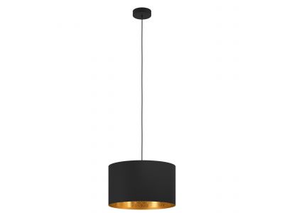 Suspension ZARAGOZA noir/doré Ø38cm