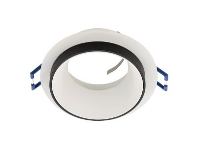 Spot à encastrer métal blanc/noir CAROSSO Rond GU10 1X35W