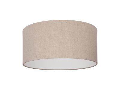 Plafonnier FENIGLIA tissu naturel Ø47,5cm