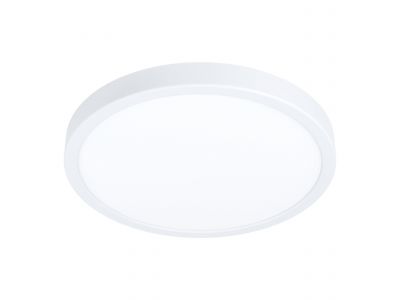 Plafonnier en acier blanc FUEVA 5 led intégrée 20,5W D28,5cm