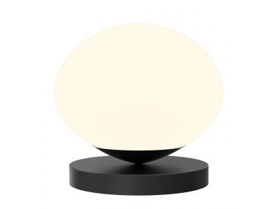Lampe de table LED dimmable ETREROS avec télécommande verre opalin Ø18cm