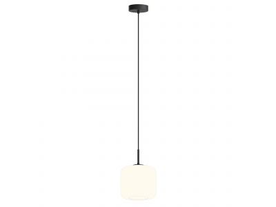 Suspension GIOBOLE verre strié opalin Ø18cm