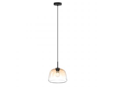 Suspension GIOBOLE verre ambré Ø18cm