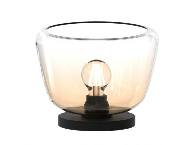 Lampe GIOBOLE verre ambré Ø18cm