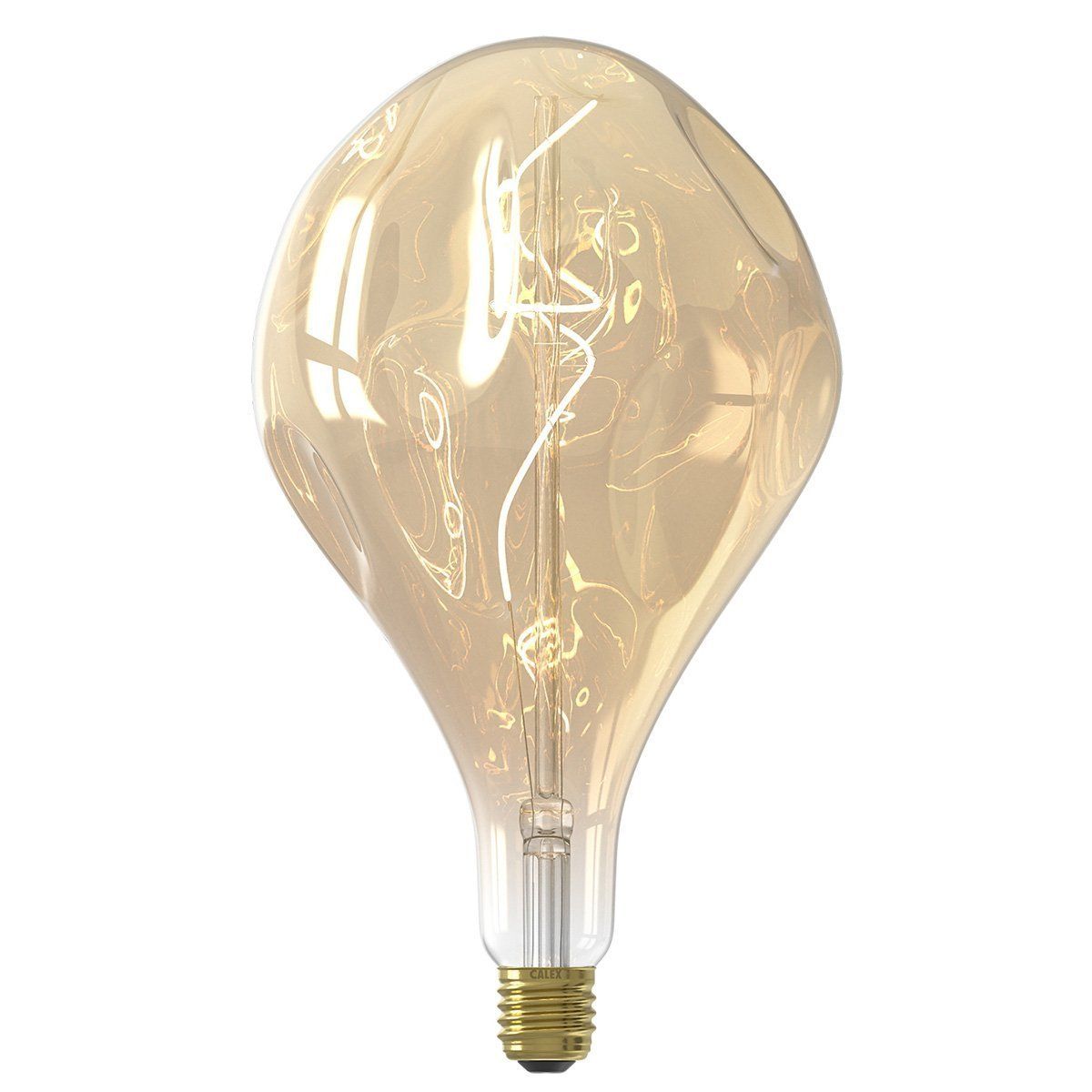 Ampoule déco filament LED XXL dimmable E27 ORGANIC en verre doré Ø16.5cm