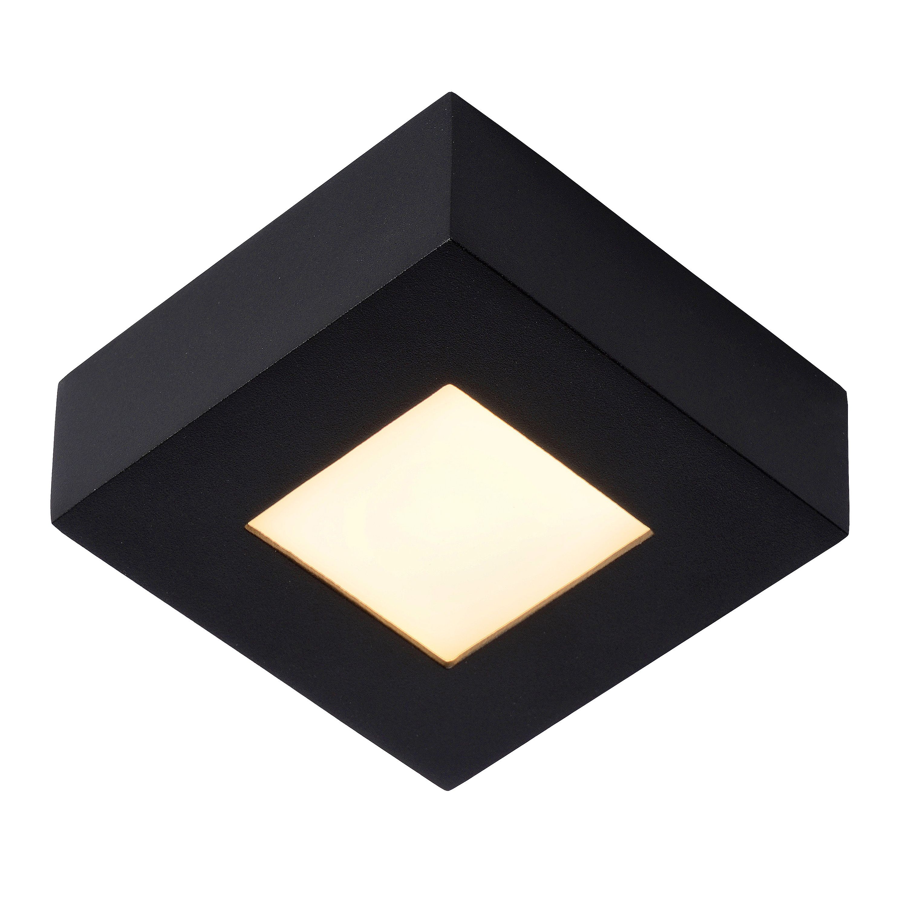 Plafonnier LED pour salle de bain Brice noir dimmable 22 W LUCIDE