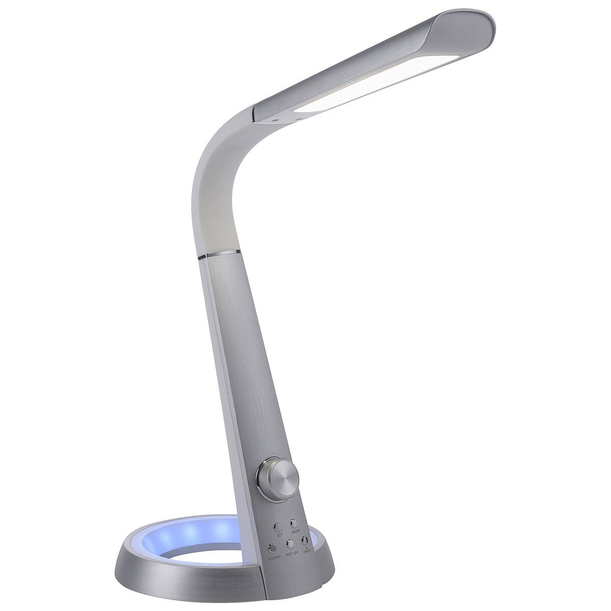 Lampe de bureau Led flexible dimmable RVB TARRON blanche en PVC - Keria et  Laurie Lumière