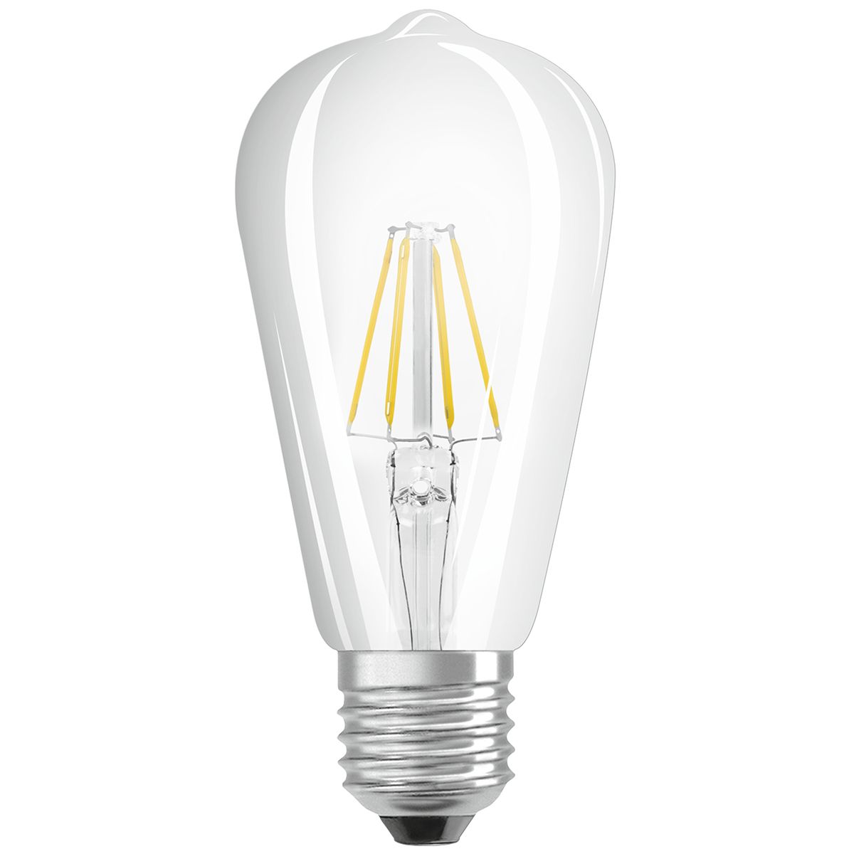 Ampoule LED à filament E27 dimmable - verre ligné clair - 2700K - 4W – La  Quincaillerie Remoise