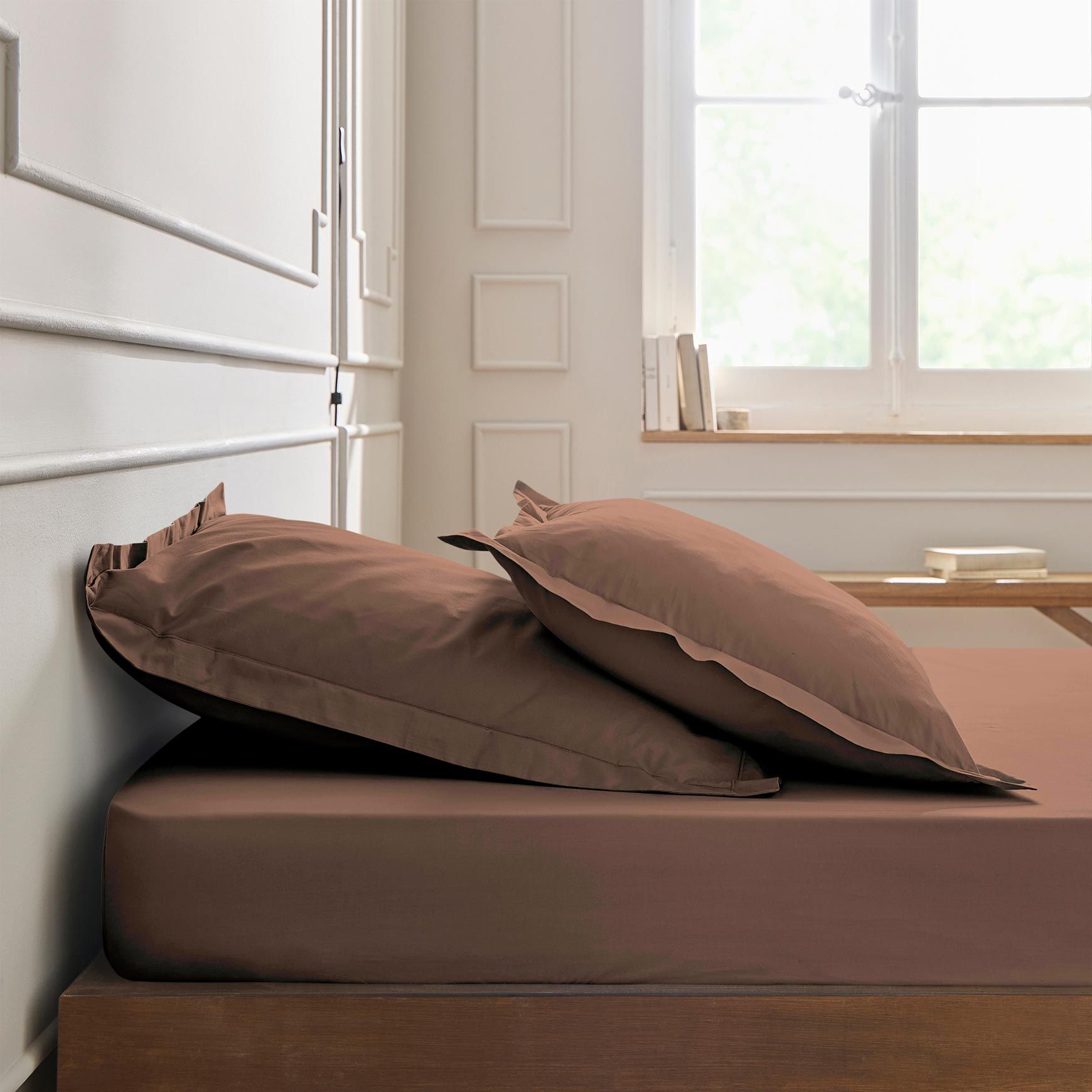 Drap housse PERCALE Bonnets 40 cm - MONTELEONE