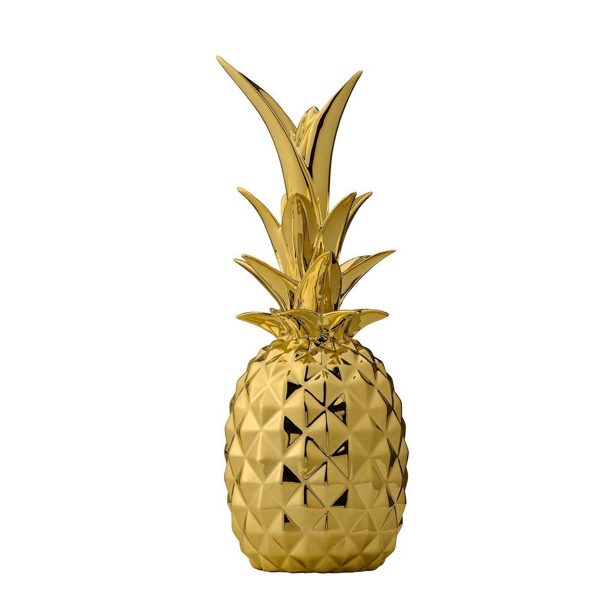 Objet de décoration PINEAPPLE ananas en céramique doré